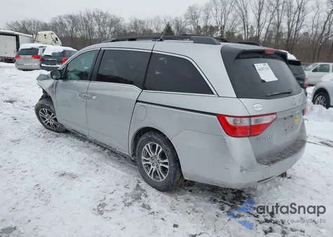 2013 Honda Odyssey Ex-L from USA, damaged, VIN 5FNRL5H69DB046874